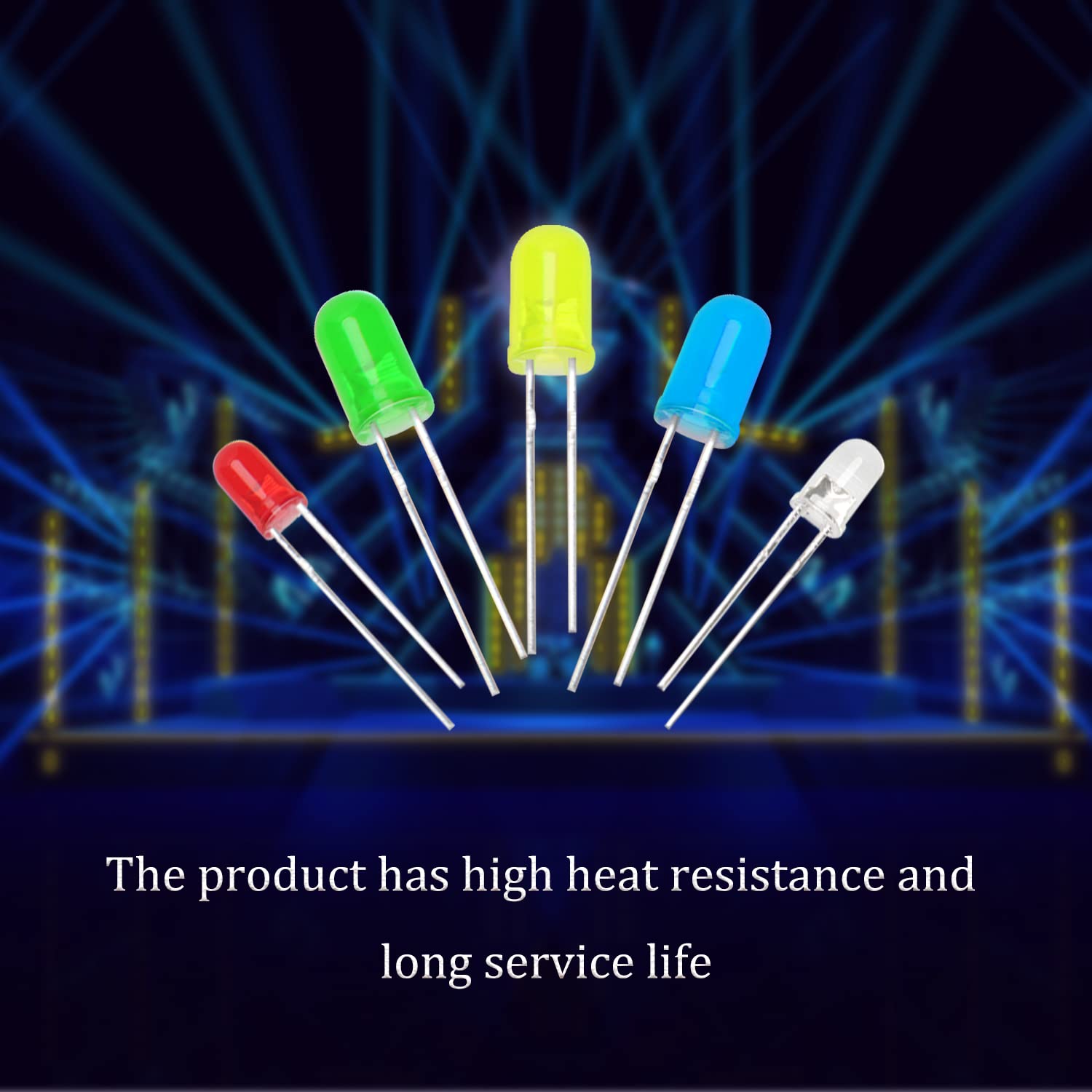 Kit 200 LED 5mm Multicolore - Bianco, Rosso, Blu, Verde, Giallo - Per Progetti Fai Da Te, Decorazioni E Circuiti - Foto 12