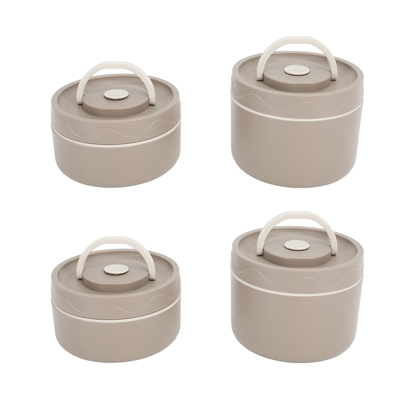 TOPINCN Contenitore per il Pranzo Isolato in Acciaio Inossidabile 304 con Borsa Termica Contenitori per il Pranzo Sigillati per Alimenti Box Termico Portatile Multifunzione (4 pezzi)