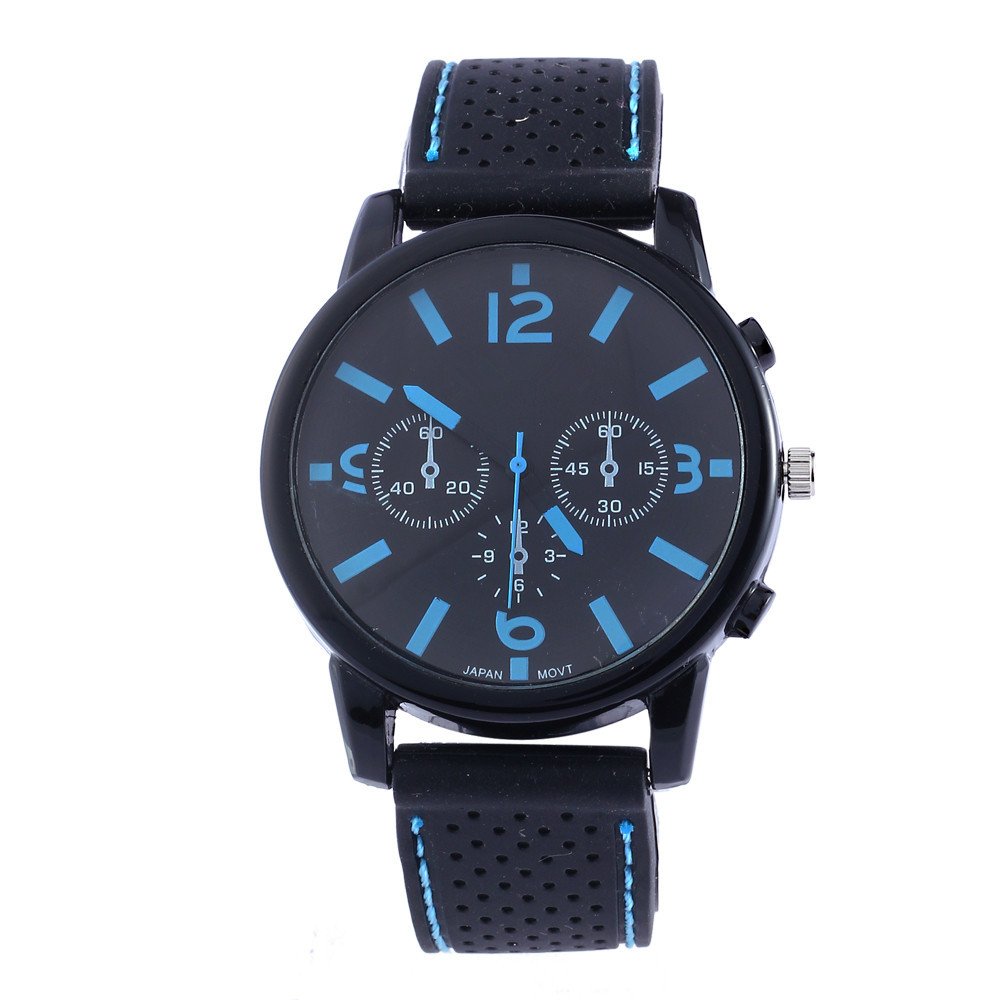 yunanwa 8 Assorted Wholesale Men's Sports Silicon Watch Wrist Watches Riding Running