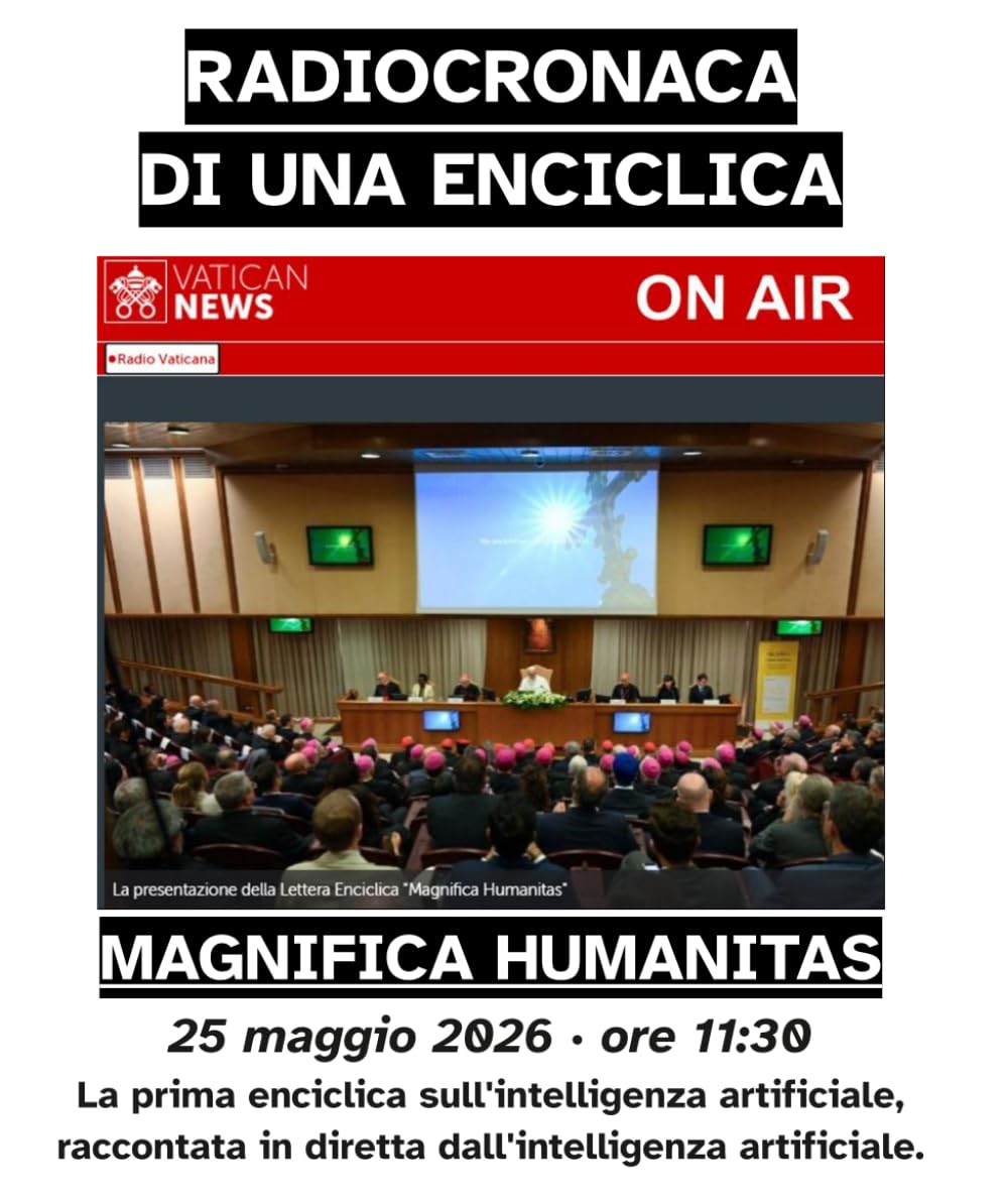 RADIOCRONACA DI UNA ENCICLICA - MAGNIFICA HUMANITAS: La prima enciclica sull'intelligenza artificiale, raccontata in diretta dall'intelligenza artificiale.