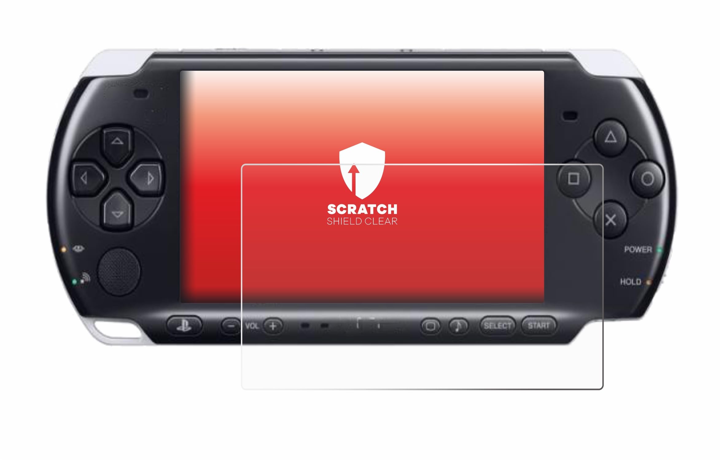 upscreen Protector Pantalla para Sony PSP 3000 | , Transparente Protección Pantalla Made in Germany, Anti-Huellas Anti-Arañazos