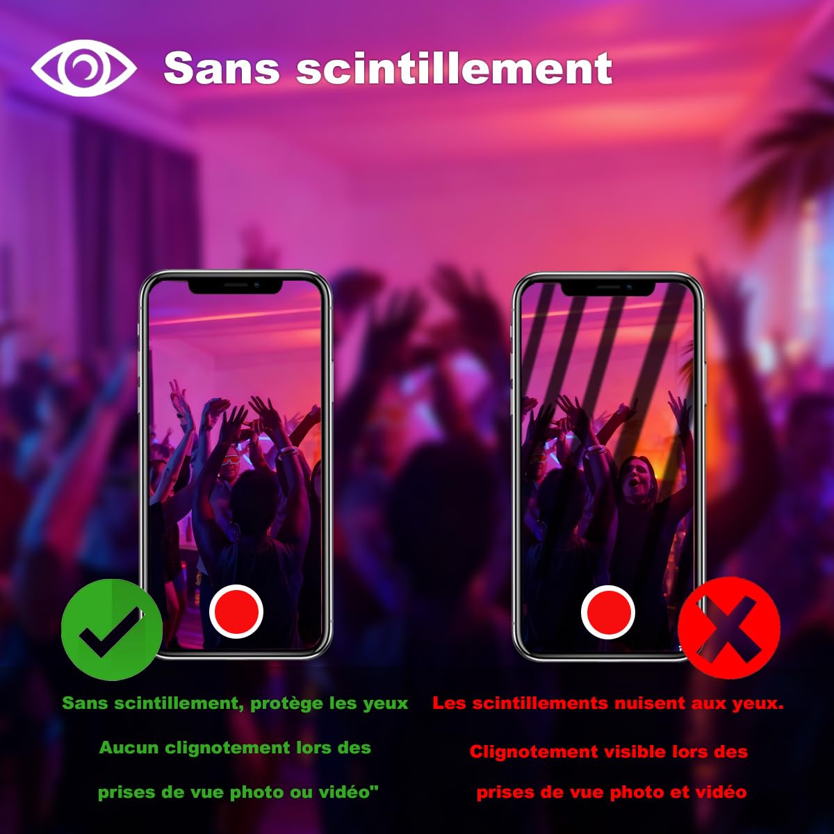 iLC RGB Projecteur LED extérieurs 80W, changement de couleur RGBW équivalent 800W, 16 million couleurs, Minuteur, Regroupement, 8000 lumens, blanc chaud 2700K, IP66 étanche