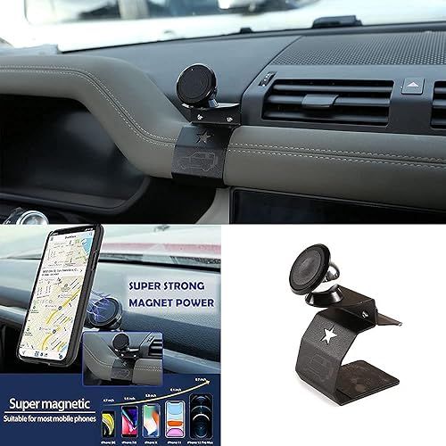 Miniatura 3 de Aleación de aluminio/ABS para consola central de automóvil, tablero principal de ventilación de aire copiloto, soporte de teléfono móvil para Land