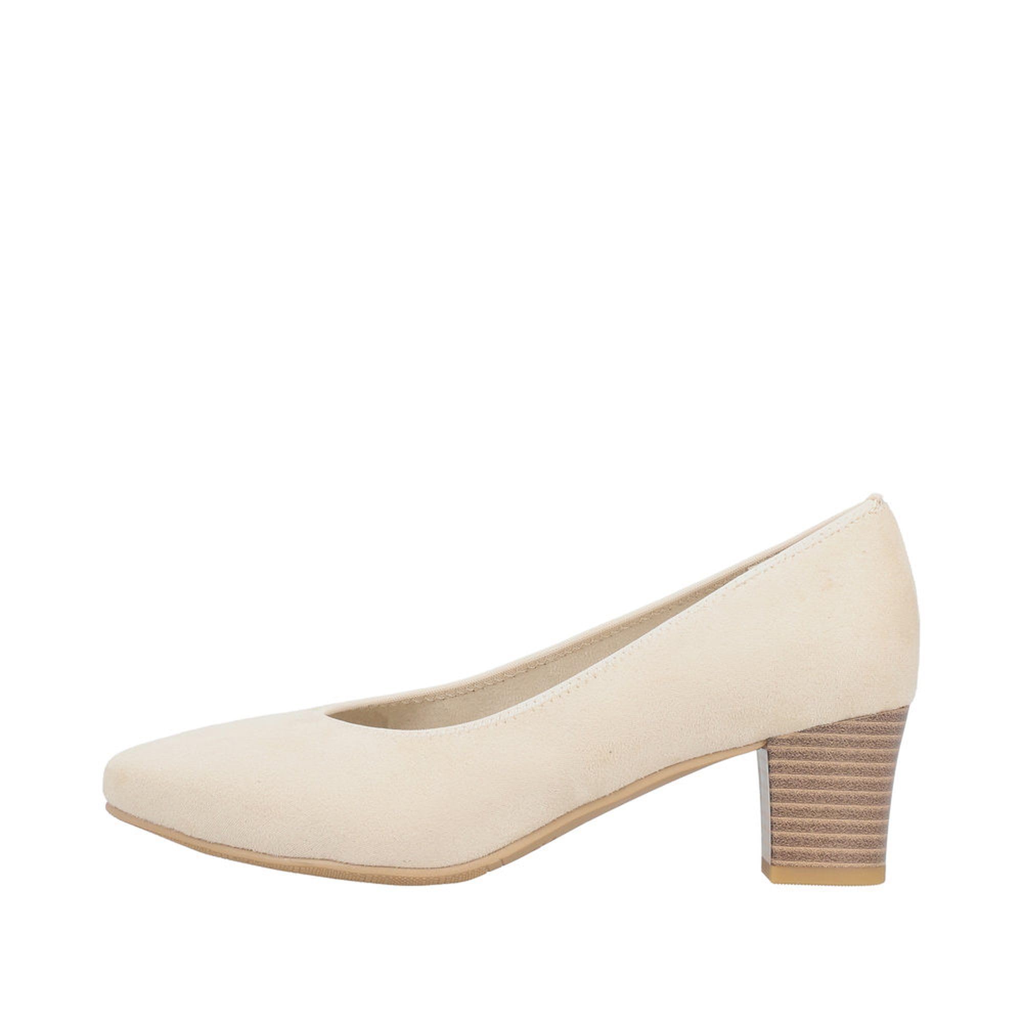 Rieker Damen Pumps mit runder Zehenform und Blockabsatz 44650, Größe:41 EU, Farbe:Beige