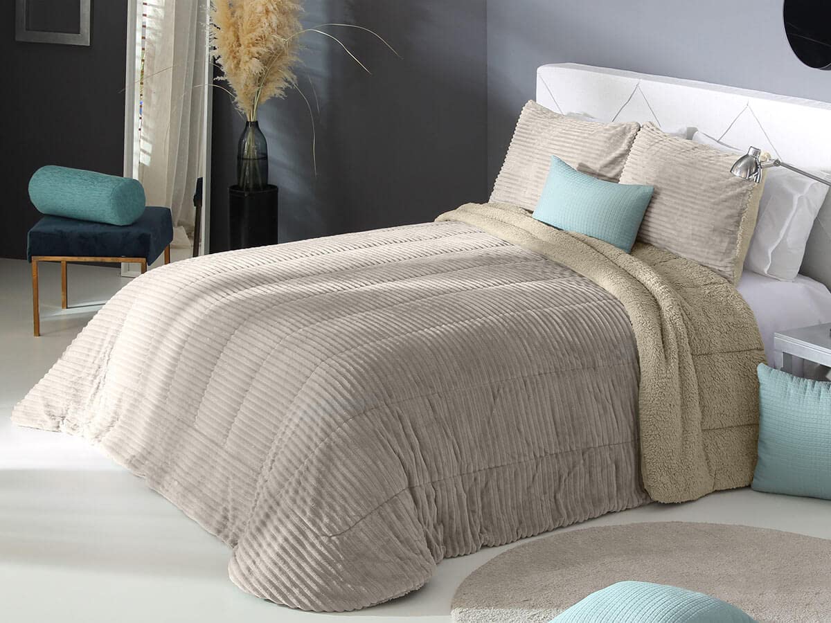 Edredón de Invierno con Sherpa o Borreguito Pradesh del REIG Marti (C.01, Cama 105cm)
