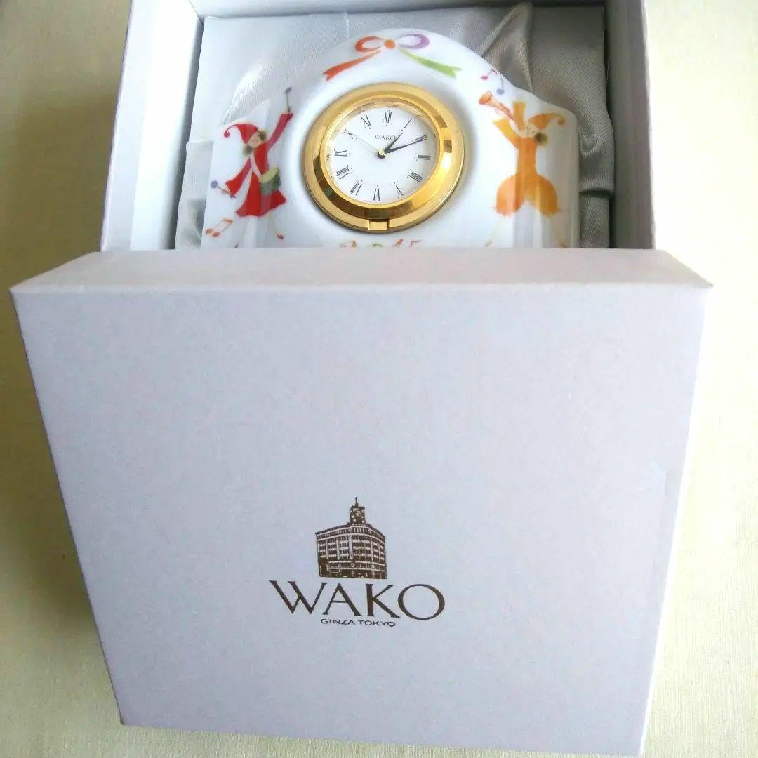 Amazon.co.jp: 銀座和光 WAKO 置き時計 イヤーズクロック 電池交換済み