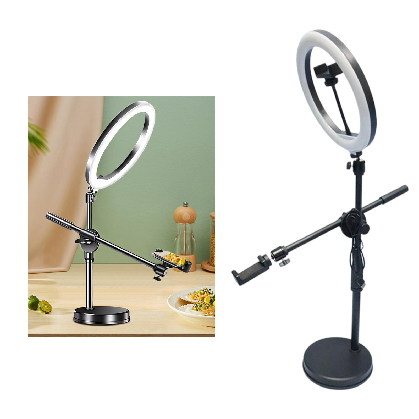 Soporte para teléfono móvil, Brazo Flexible, Soporte para teléfono móvil, Soporte Ajustable para transmisión en, grabación de vídeo, Base Estable, Soporte, ángulos de Altura Ajustables