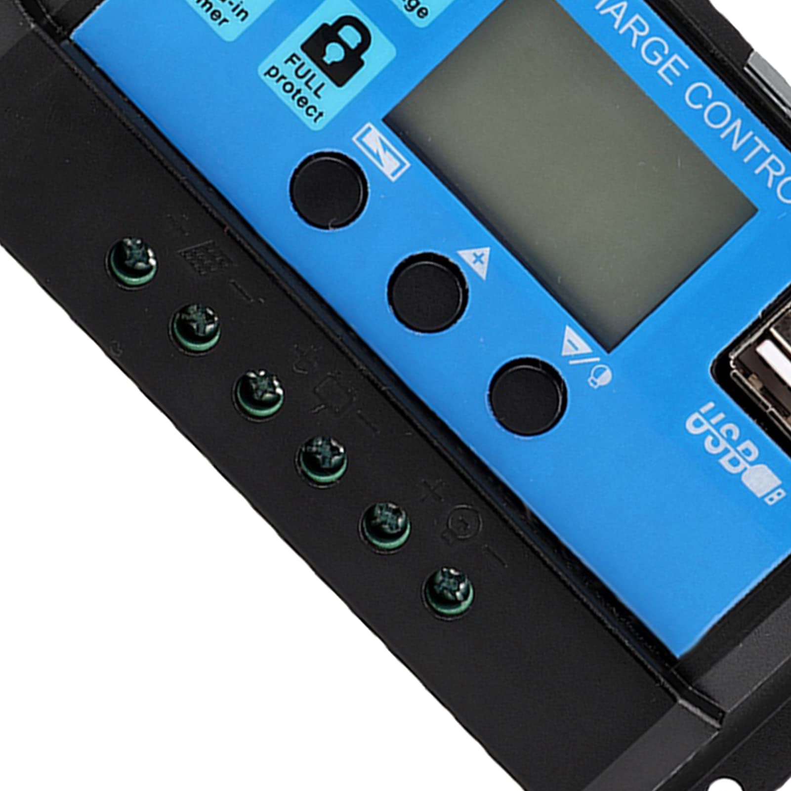 Solarladeregler, PWM Solarbatterieladegerät 60A/50A/40A/30A/20A/10A 12V 24V Auto Solarladeregler PWM-Controller(60A)