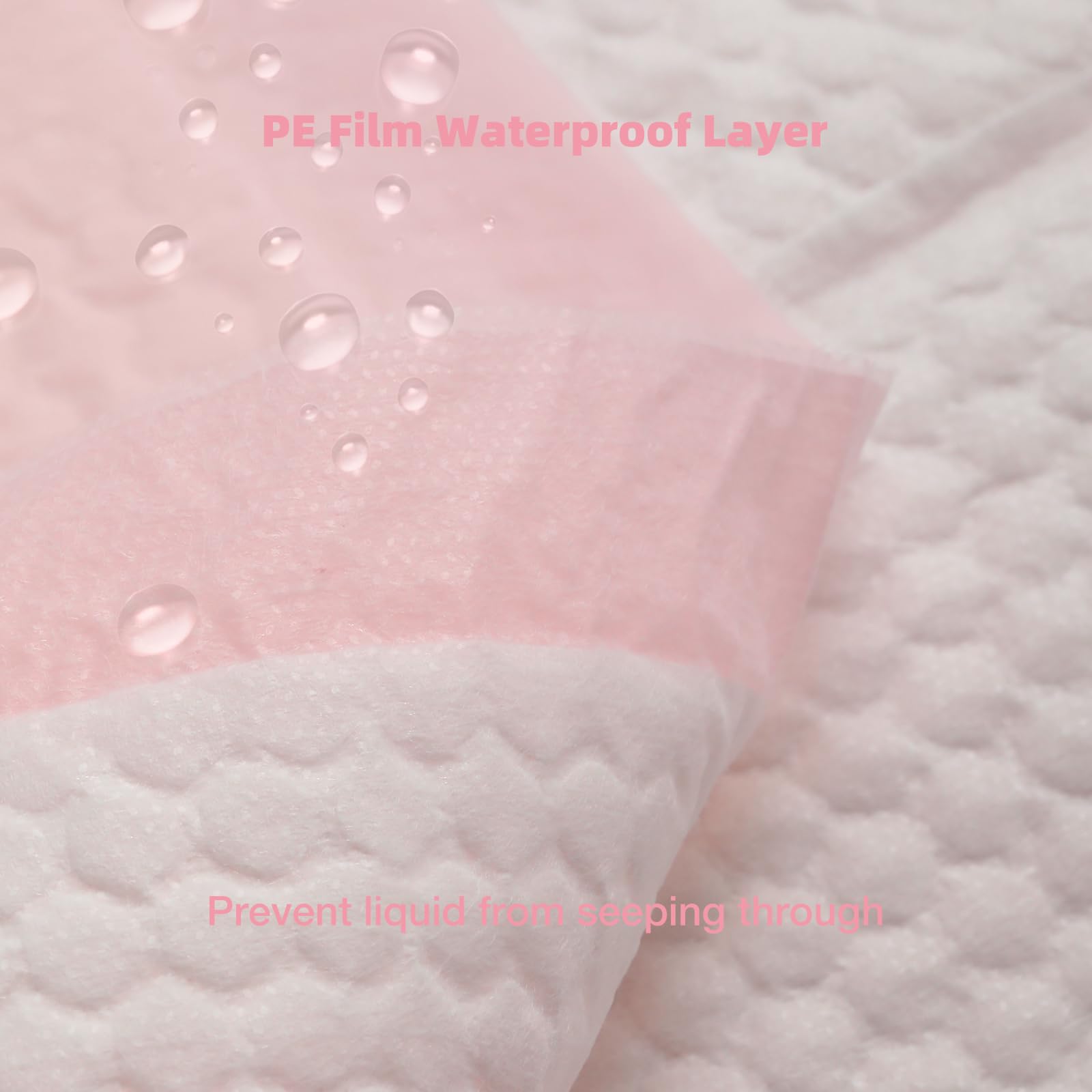 Almohadillas Desechables Impermeables para bebés, pañales portátiles, Paquete de 20 (Rosa, 13 x 18 Pulgadas)