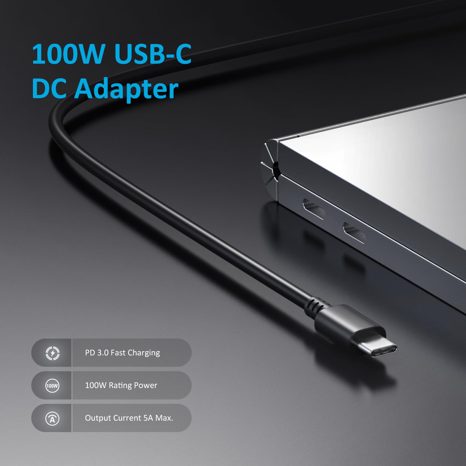 Zolt Ładowarka samochodowa USB C, 100 W, adapter 12-24 V DC do Lenovo Thinkpad HP Spectre Dell XPS Acer Asus Chromebook Samsung Macbook Pro Air Huawei Matebook