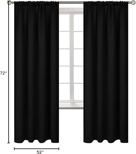 Miniatura 8 de Cortina opaca BGment con hueco por el que pasa la barra, 2 paneles