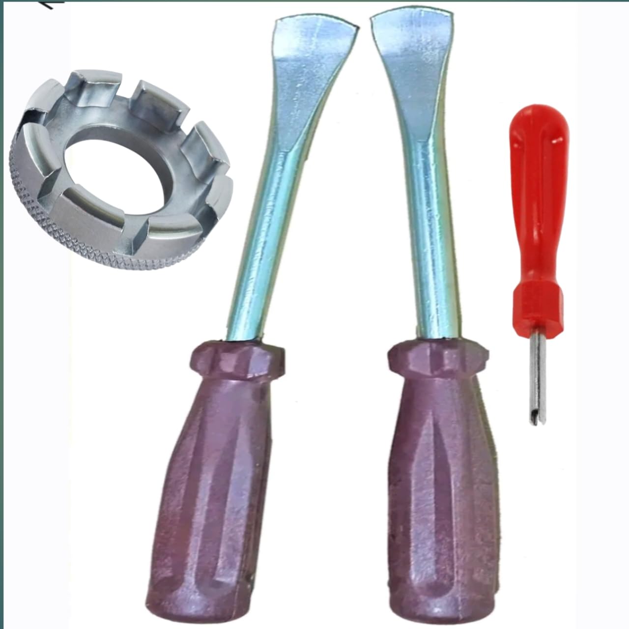 Neemo 3-Piece Spoke Wrench Tool Set with Steel Wrenches and puncture repair liver +wall opener tool-picture-32