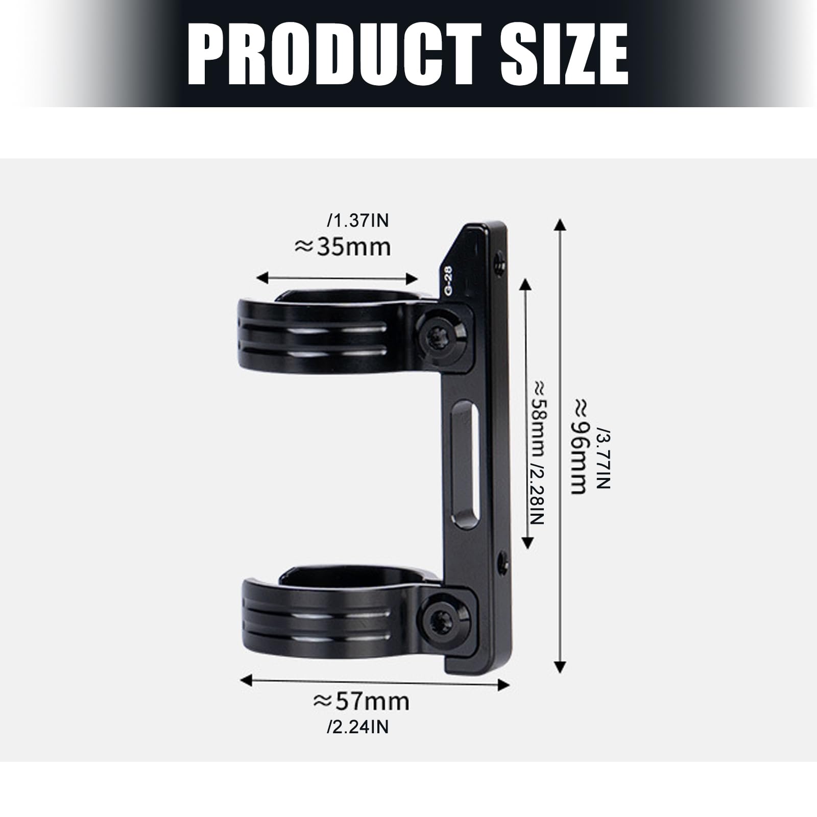 Adaptador de soporte para botellas de agua, soporte de conversión para botellas de agua, soporte para botellas de agua, adaptador de estante de aluminio