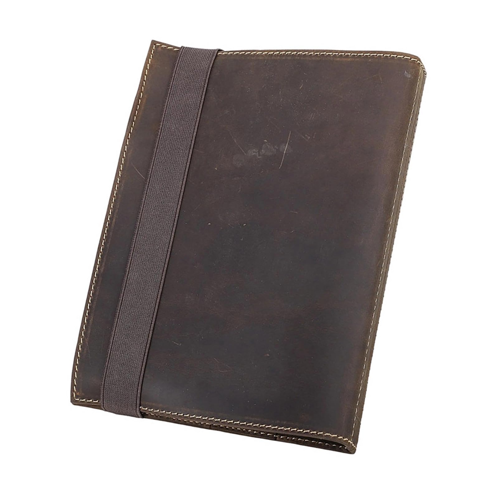 Copertina del diario in pelle 9, 25 X 6, 81 pollici | Avvolgimento compatto per notebook con cinghia elastica per trasporto quotidiano