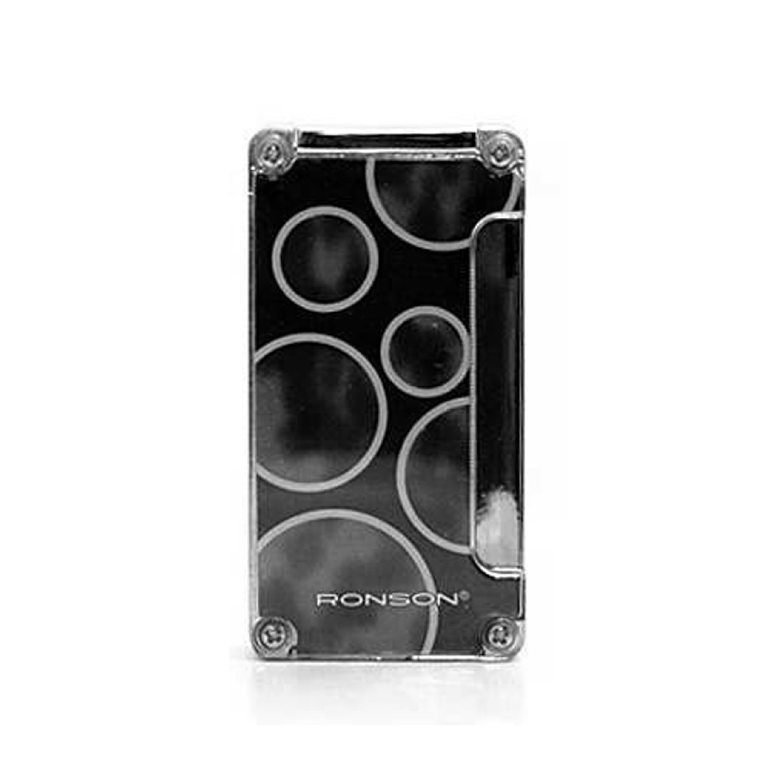 Ronson Window arty jet flame gas lighter with cigar punch black