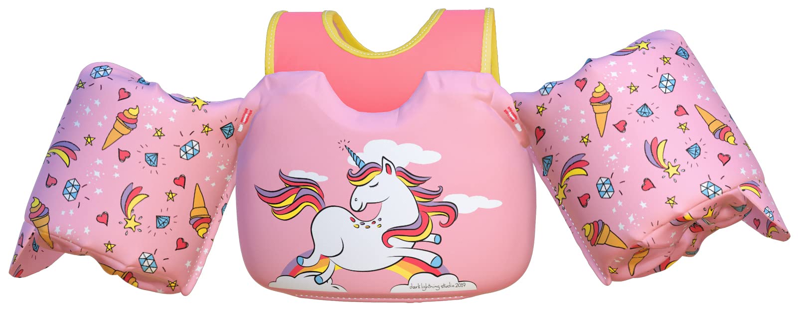 Toddler Floaties, Swim Vest for Boys and Girls Age 2-6 Years Old, 30-50 Pounds Children Water Wings Arm Floaties in Puddle/Sea/Pool/Beach