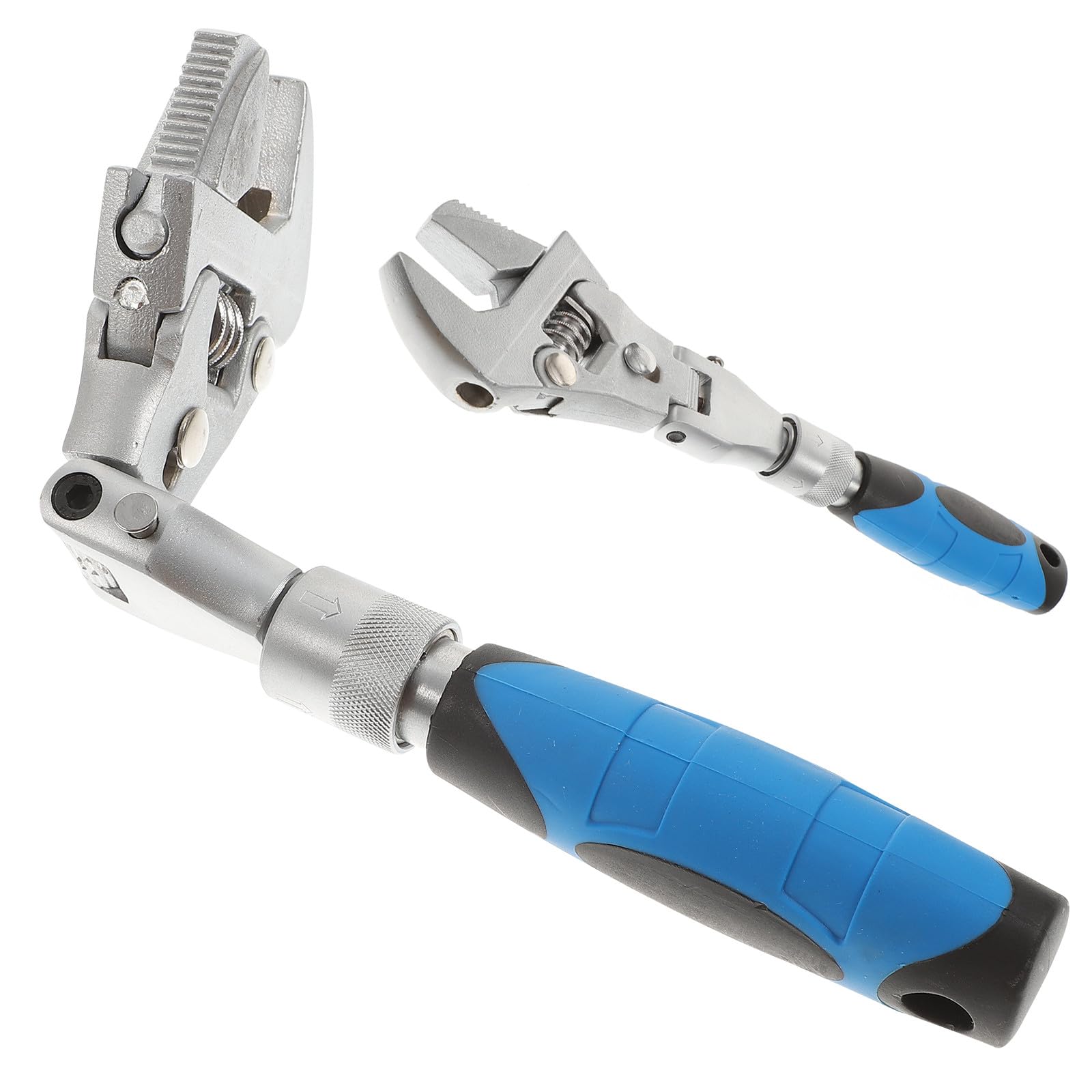 PRETYZOOM Llave Multifunción de Trinquete Mango Telescópico, 10 Pulgadas, Diseño Abatible 180°, Adecuado para Uso Profesional en Reparación Mecánica y Hogar