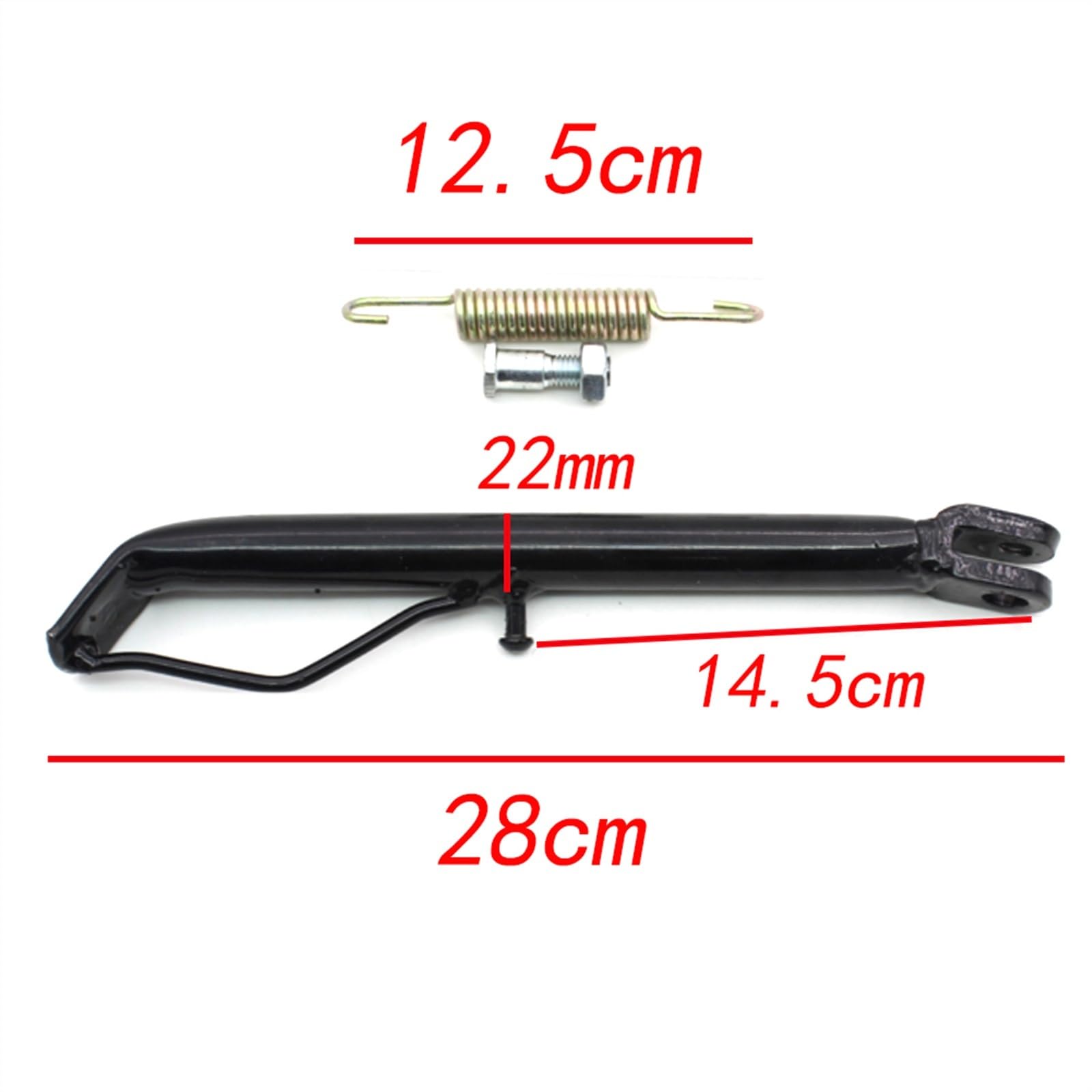Motorfiets Kickstand Sidestay Zijstandaard Parkeerrekken Ondersteuningsset Met Veerbout Voor Yamaha Ybr125 Ybr 125 Ys125 Zijsteun