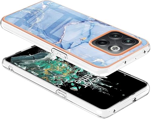 Miniatura 3 de Funda para OnePlus 10T 5G, OnePlus ACE Pro, TPU suave + patrón de mármol IMD diseño delgado mejorado para cámara y protección de pantalla para niñas