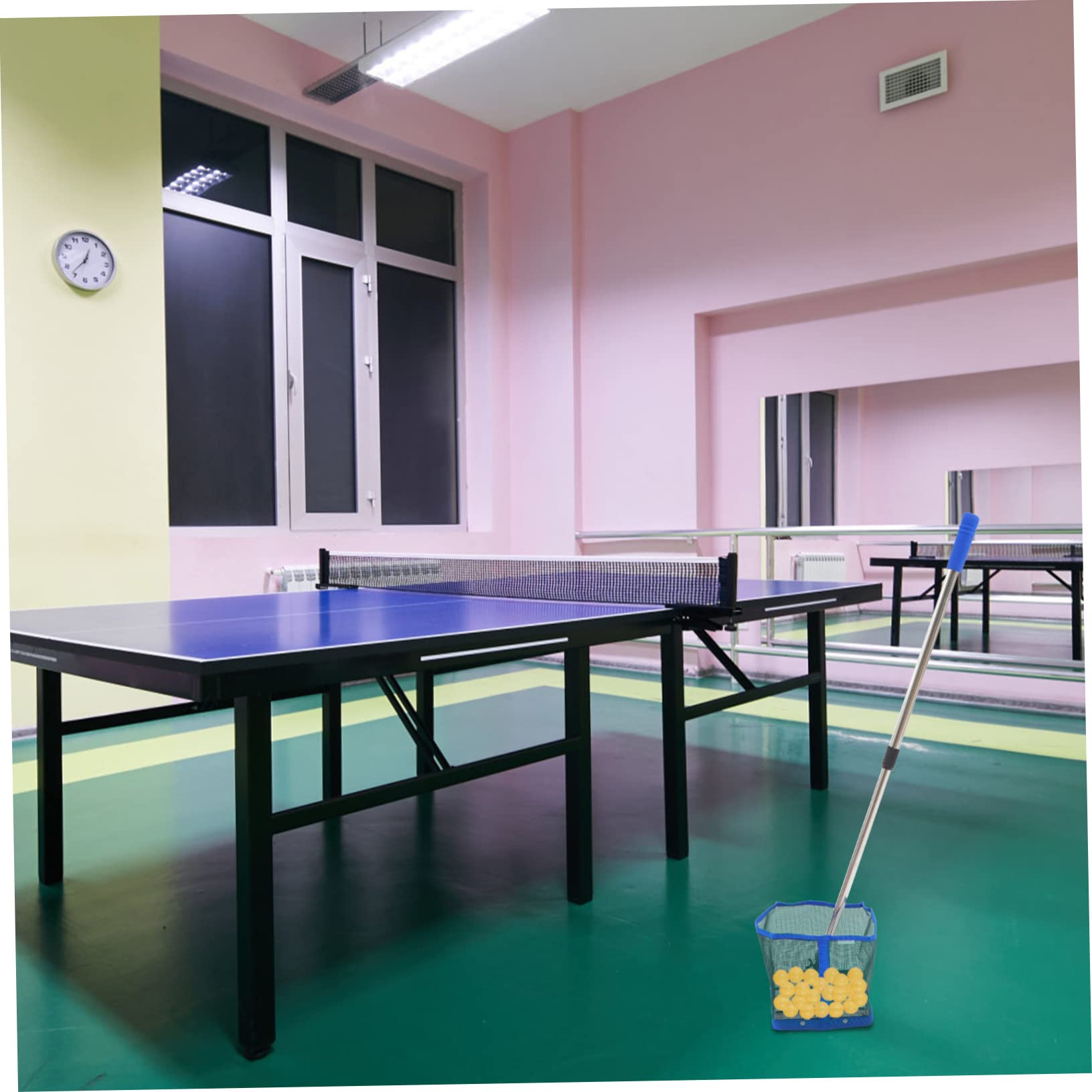 iplusmile Recogedor de Balones de Ping Pong Ajustable Azul 1 Pieza