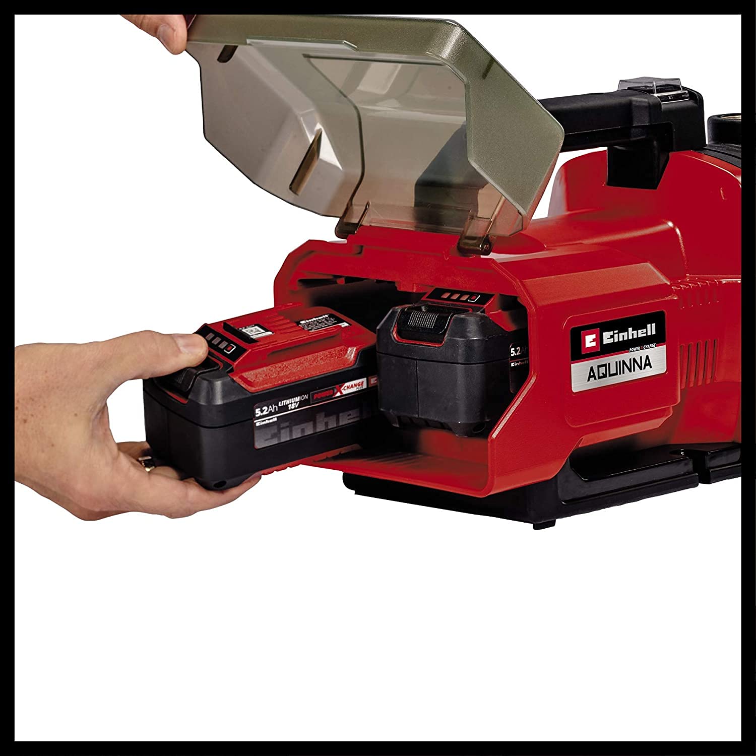 Einhell Pompa da giardino a batteria AQUINNA Power X-Change + 2X 3,0Ah & Twincharger PXC Starter Kit