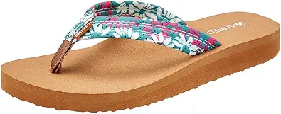 Ampeo Women's Arch Support Flip Flops Comfortable Casual Summer Beach Thong Sandals