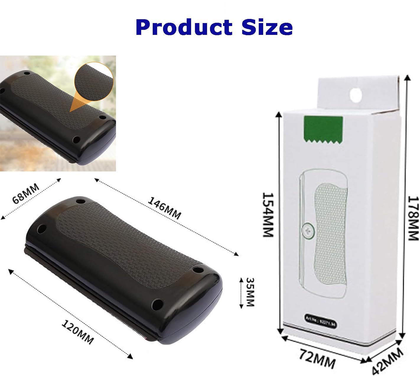 Rhykin - Spazzola per rimuovere i peli di animali domestici, Groompro Rhykin, spazzola per cani Rhykin, accessorio per la rimozione dei peli di animali domestici