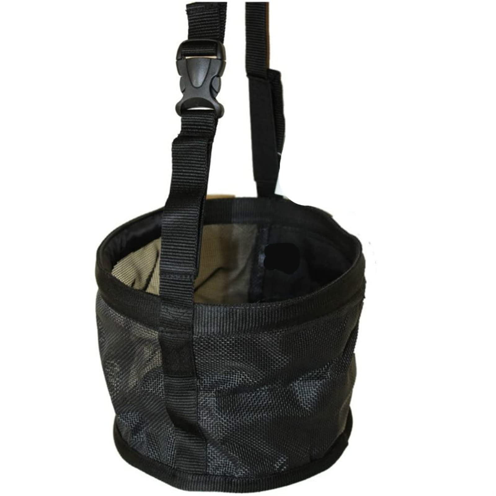 Bolsa de alimentación para caballos, bolsas de malla transpirable, bolsa de heno de alimentación lenta, bolsa de heno portátil para caballos, con correa ajustable, broche duradero para bolsas de ali