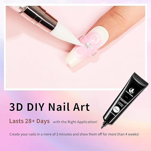 Miniatura 2 de Gel de uñas 3D de 0.53 oz para esculpir uñas para diseños de arte de uñas, gel de moldeo de antojos de uñas para gel 3D, pintura de dibujo, gel de