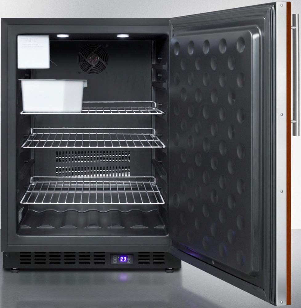 Summit 24” Freezer with Ice Maker, Built-in Outdoor Freezer, 4.72 cu.ft Capacity, Panel Ready*- SPFF51OSIFIM (*Panels Not Included) on Fridge.com