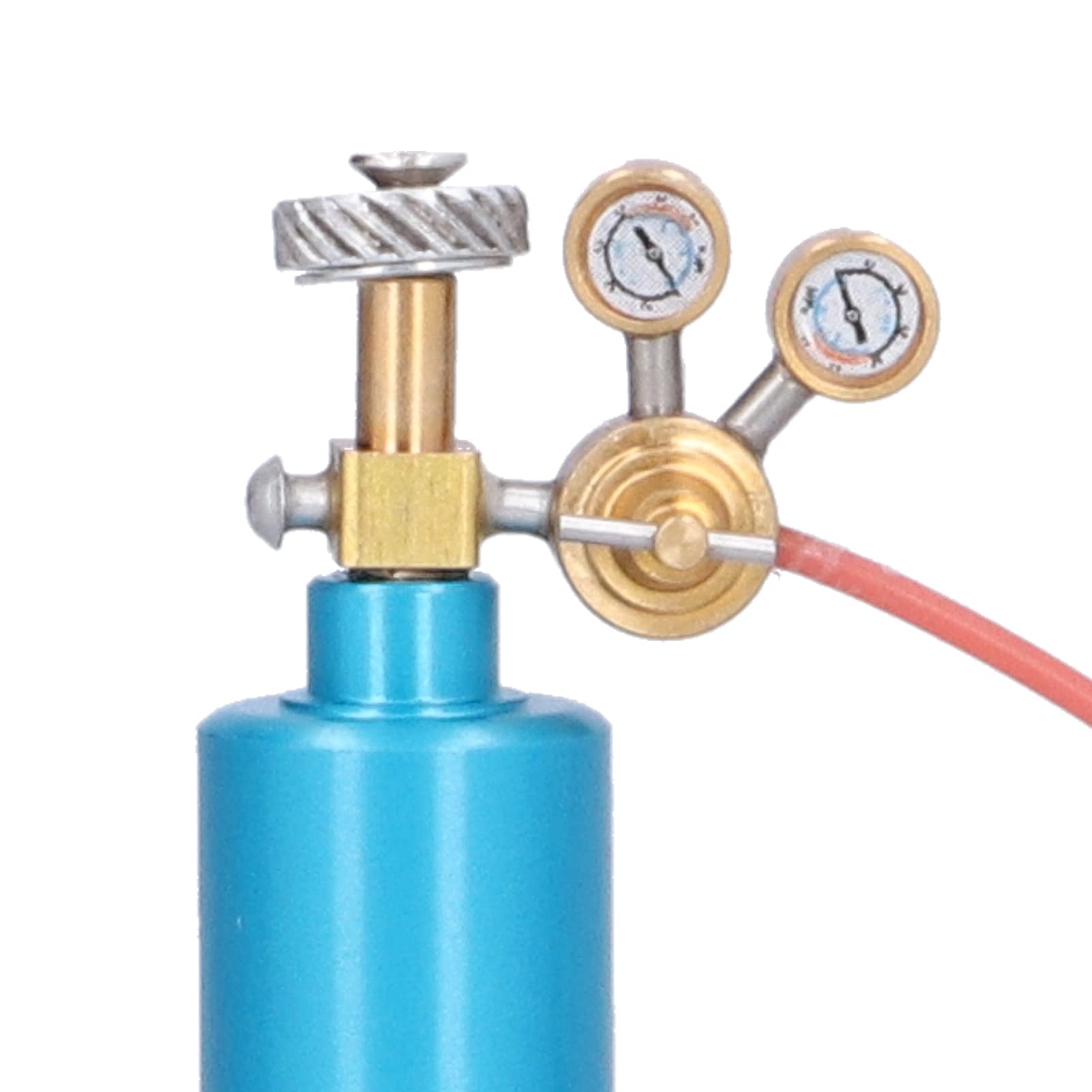 VGEBY Bombola di Ossigeno Acetilene, 2 Colori Resistente all'Usura Simulazione Durevole Mini Bombola di Ossigeno di Acetilene Compatibile per Axial SCX10 90046 1/10 RC Car(Blu Rosso