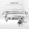 2 Pack Chafing Dish Buffet Set High Grade 8QT Stainless Steel Chafer Complete Set