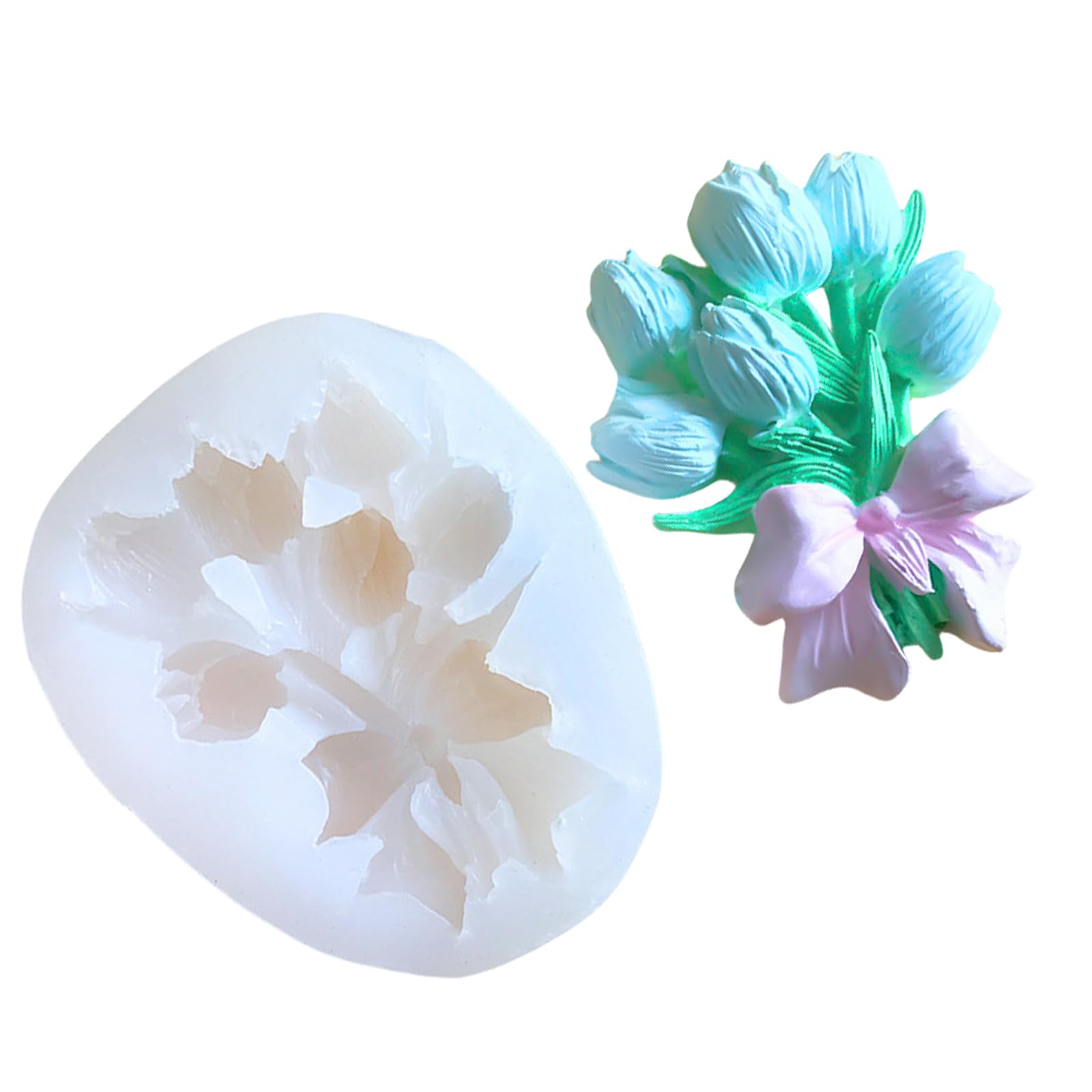 HUANGING Silicone Molds for Epoxy Resin Making Soap Chocolate Candy Cake Fondant Molds Silicone Soap Mold