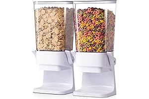 Dispensador de Cereales 2 Piezas, Contenedores Almacenamiento de Cereales, Contenedores 5L Organización...