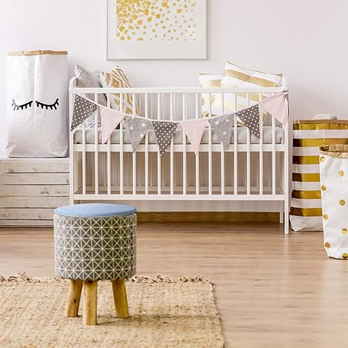 Miniatura 5 de Cojines redondos para sillas de taburete de cocina, comedor, con lazos, paquete de 2 cojines antideslizantes para sillas de taburete alto, asiento