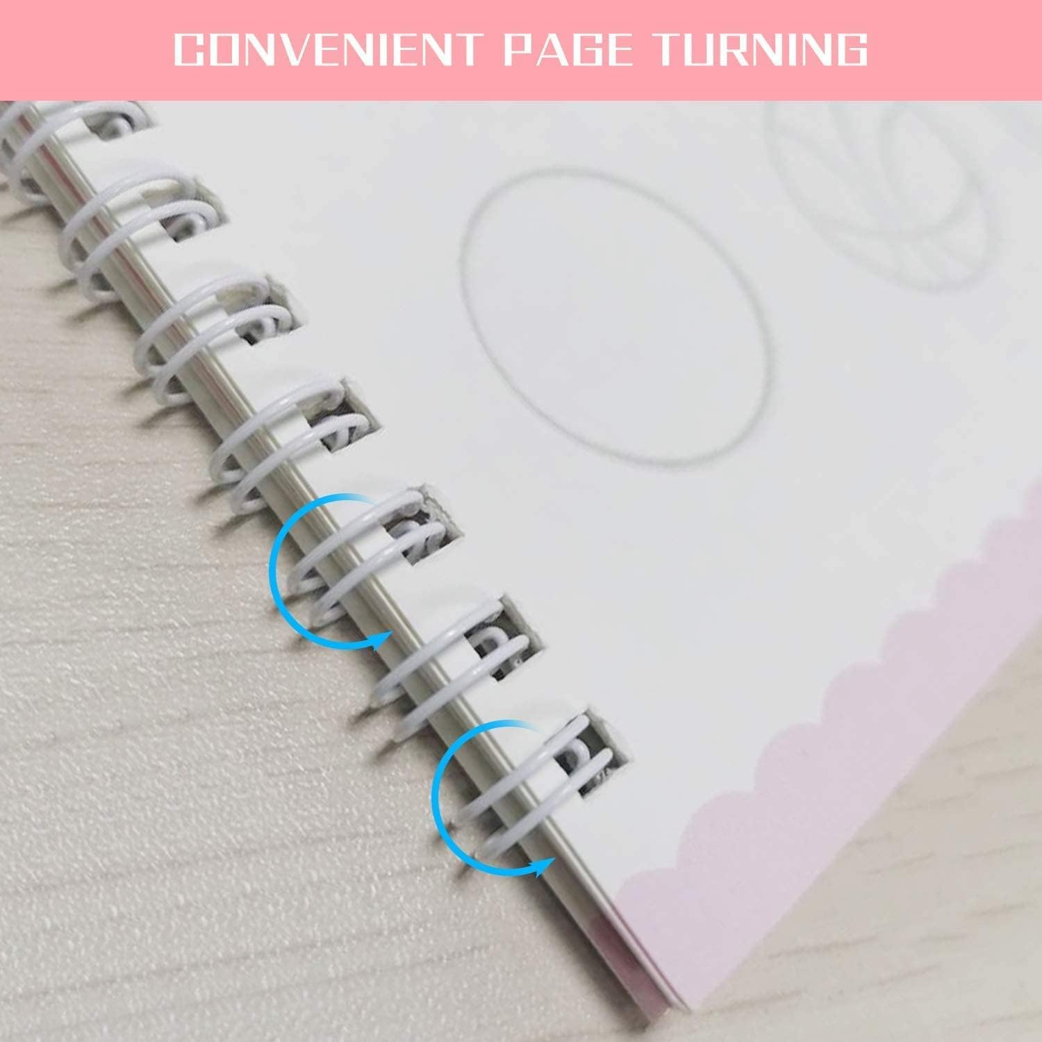 Tiynum 4 Pack Magic Practice Copybook for Kids,Handwriting Practice for Kids,Children Magic Copybook,Reusable Copybook Preschool for Kids Age 3-8 ​Calligraphy