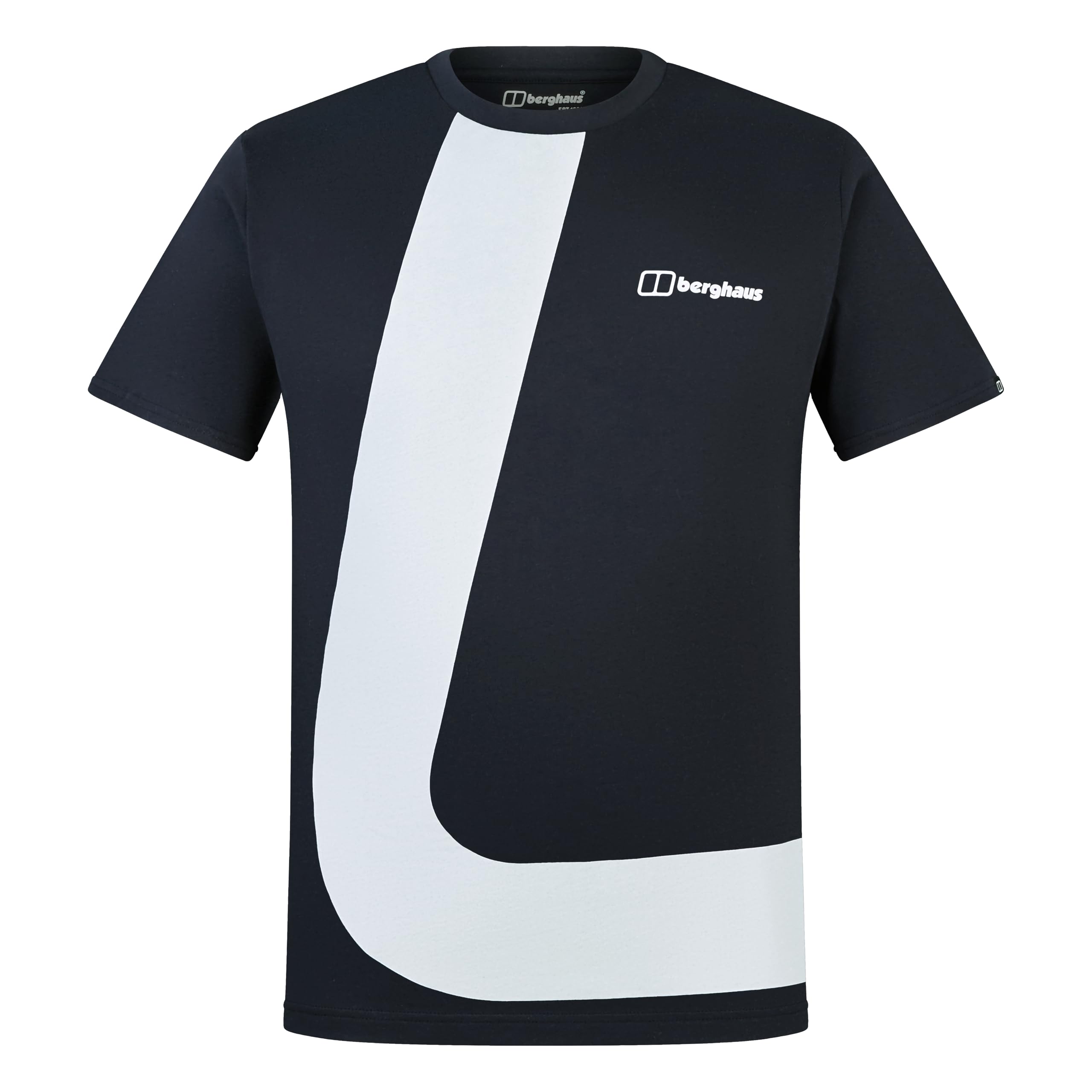 Berghaus Men's Travlek T-Shirt | 100% Cotton Non-Technical T-Shirt, Black/Black, 2XL