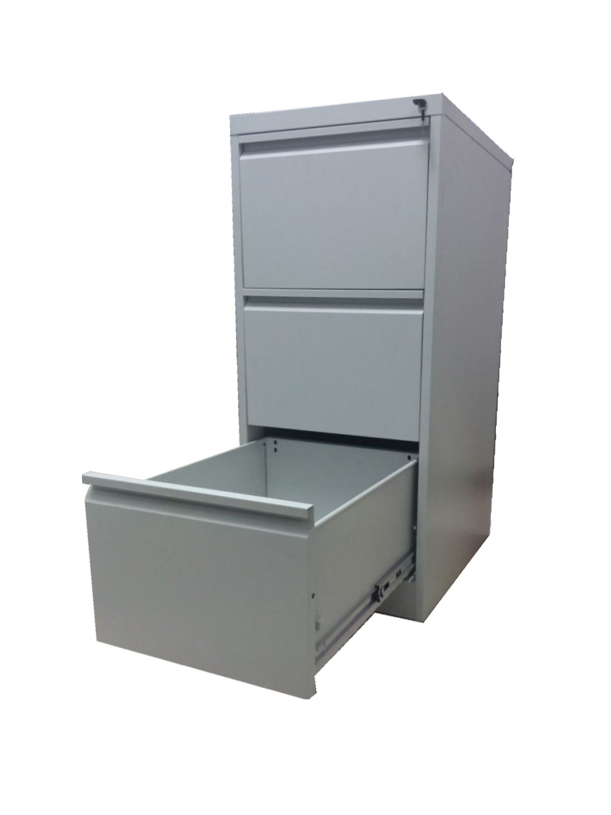 Classificatore Schedario in Metallo a 3 Cassetti Dim. 45x62x103 cm Grigio RAL 7035 Montato