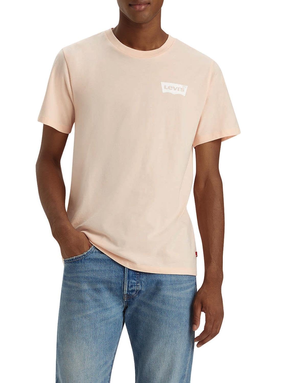 Levi's Pinks Graphic Crewneck tee Rosks Hombre