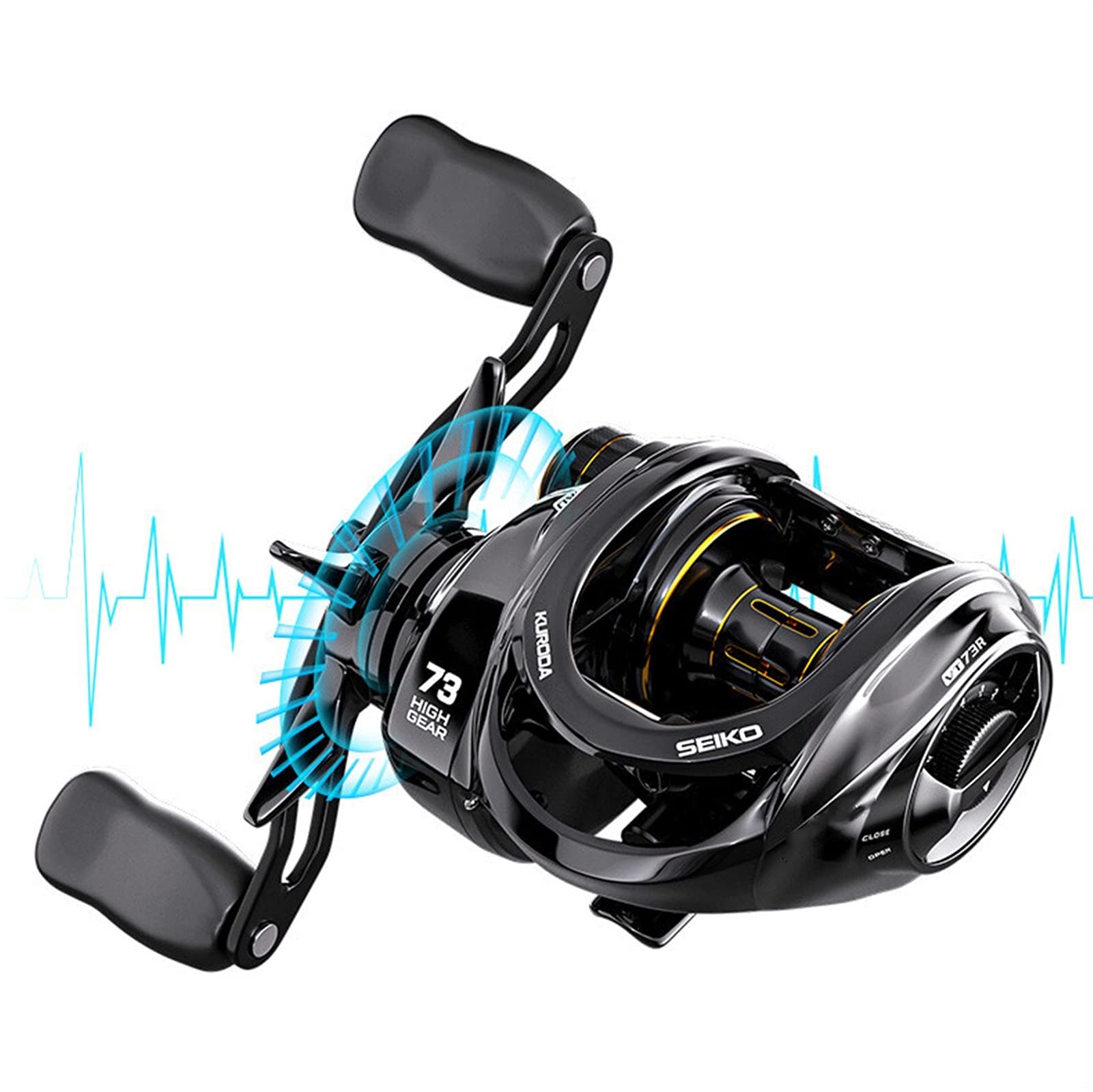 HNGM Fishing reel 18+1Bb High Speed Ratio Casting Fishing Reel High Speed Ratio Baitcasting Reel 10Kg Max Drag Metal Baitcasting Reel (Bearing Quantity : 18, Color : Red) : Sports & Outdoors