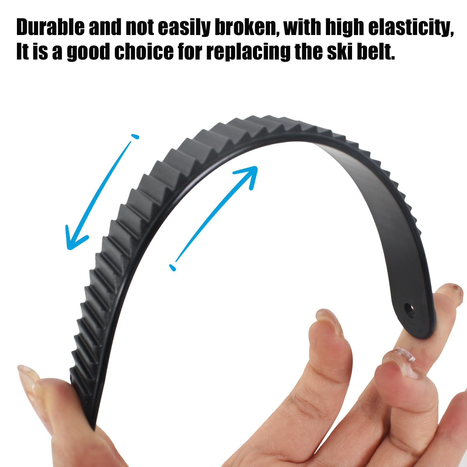 1 Paire Sangles de Cheville de Snowboard, Fixation d'échelle de Remplacement, Sangles de Patins en Ligne, Longueur 20cm, Noires