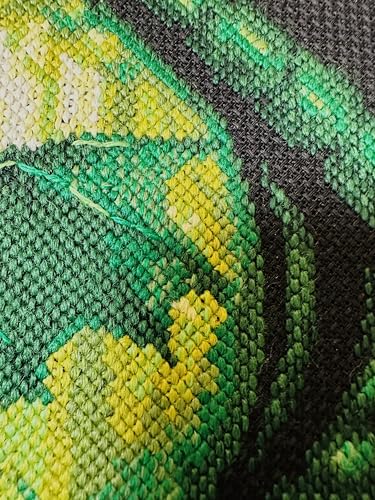 Image of RIOLIS - Dragon Eye 2162, Cross Stitch Kits 7 inch x 7 inch, Cross Stitch Kits for Beginners & Advanced, Crossstitching Kit Adult, Embroidery Counted Stitching Kit