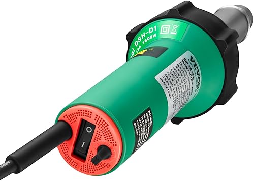 Miniatura 12 de VEVOR pistola de aire caliente para soldar plástico, pistola de aire caliente de 1600 W, pistola de soldadura de PVC TPO de vinilo con temperatura