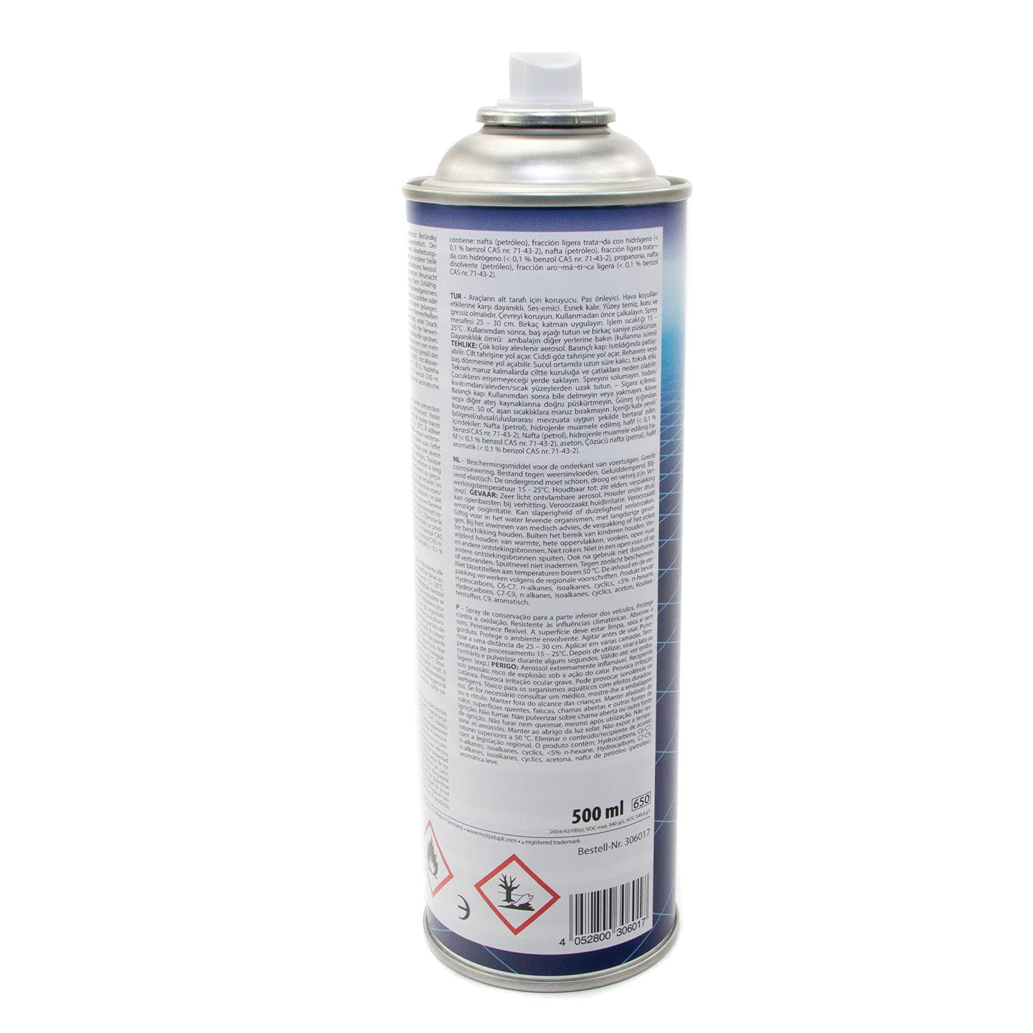 Unterbodenschutz Steinschlag Spray schwarz Presto 4 X 500 ml mit Pistolengriff