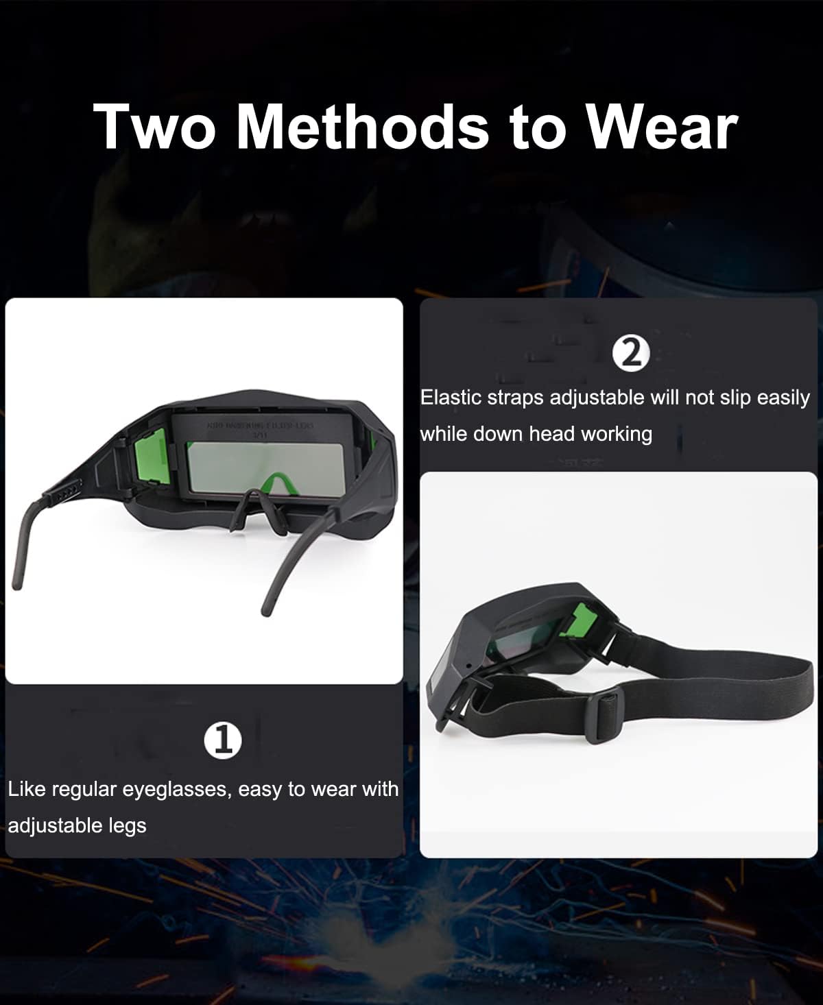 Two Ways to Wear Welding Goggles