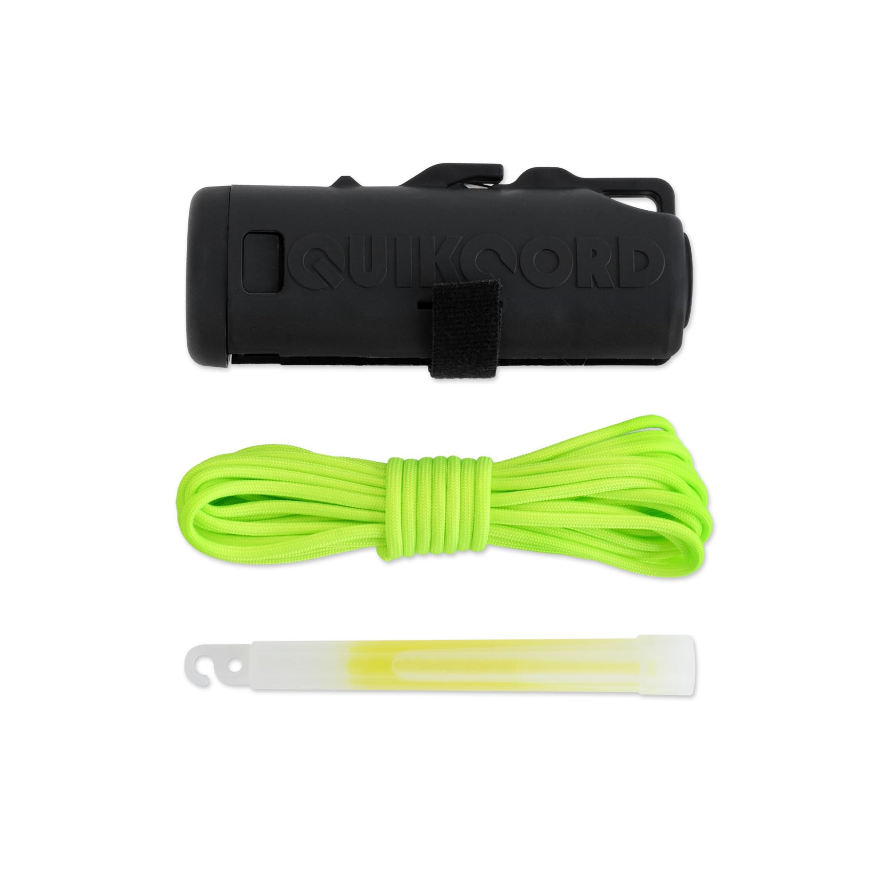 Handheld 550 Paracord Dispenser and Survival Tool with 12-hr SnapLight and 25 feet of 7-Strand 550lb Rated Paracord - Ideal Outdoors and General Every Day Carry.