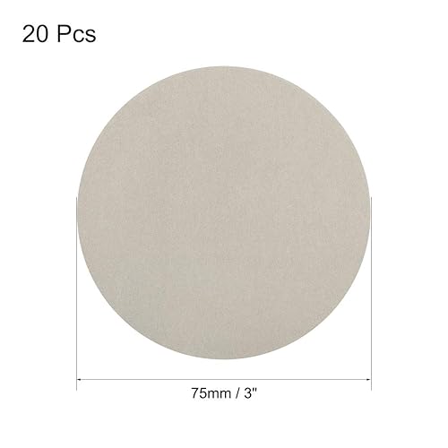 Miniatura 2 de uxcell Discos de lijado en seco húmedo de 3 pulgadas Papel de lija de grano 5000 con gancho y bucle, plantación de arena electrostática, carburo de