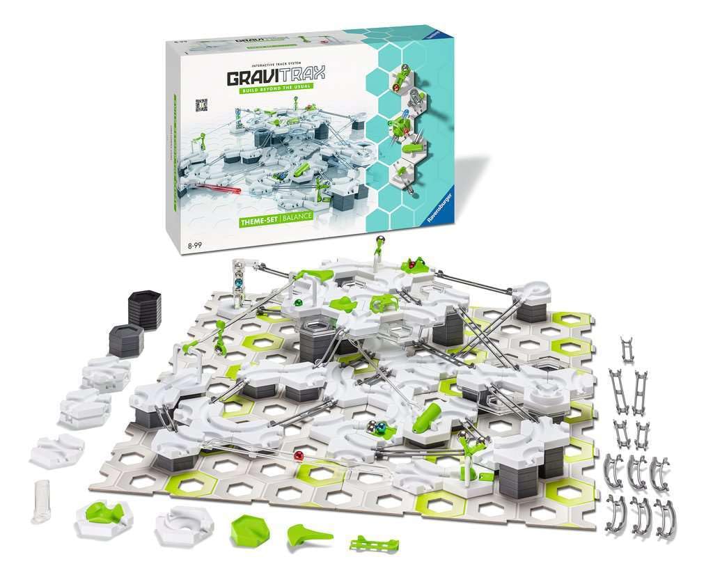 Ravensburger - Gravitrax Starter Set Balance 168 pezzi | Rompicapo Bambini Con Le Biglie | Giochi Bambino 8 Anni Maschio e Femmine | Giochi Per Bambini Compatibili Con Tutti