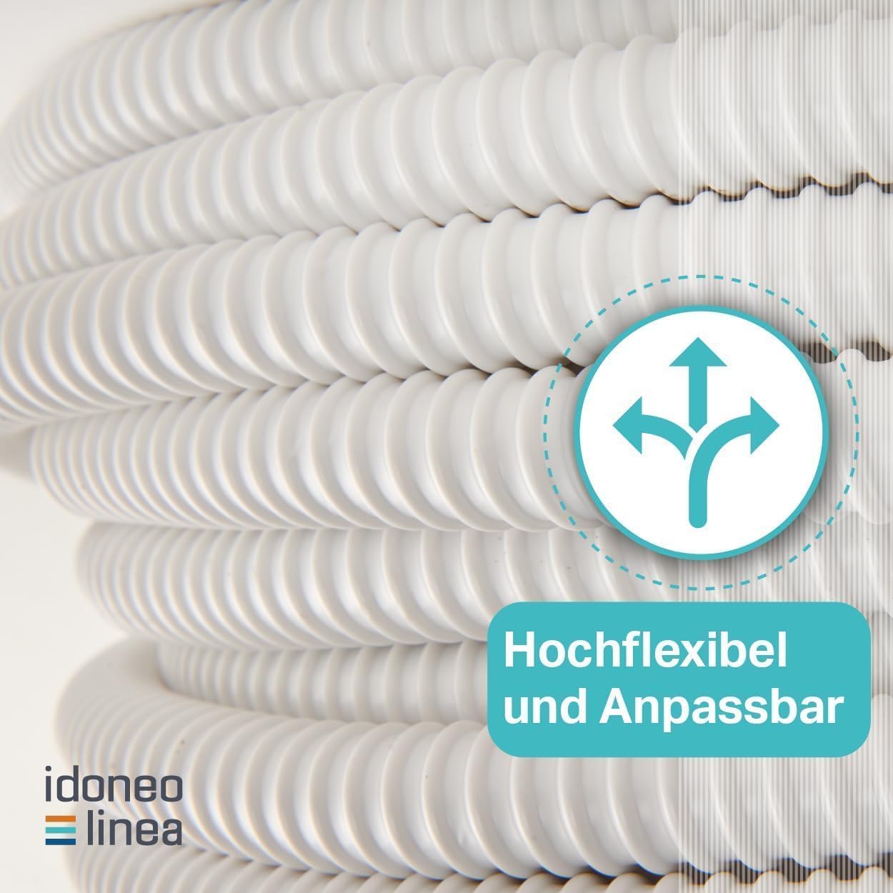 Kondensatschlauch – Klimaschlauch für Klimaanlage | Kondenswasser Schlauch Ø 16 mm, 18 mm, 20 mm, Zuschneidbar, Flexibel – Passend für Split-Klimageräte
