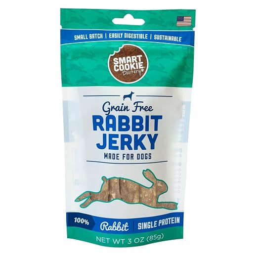 All-Natural Rabbit Jerky Treats for Dogs